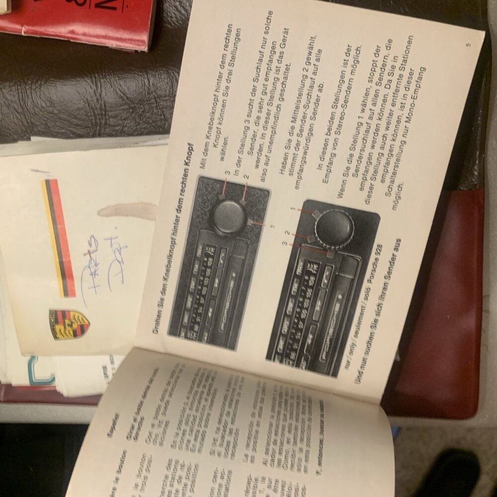 1979 Porsche 928 Warranty Maintenance Manual Blaupunkt Skematics Dealer Sticker - Picture 8 of 16